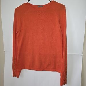 J. Mclaughlin Orange Jamey Sweater Top Women Size S